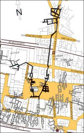 unterirdische Kellergänge